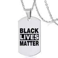 Black Lives Matter Stainless Steel Pendant Necklace