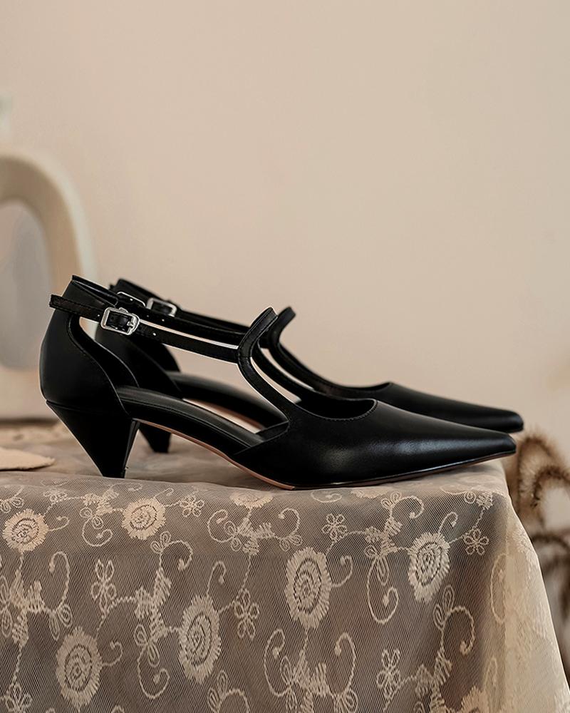 Pointy Toe Mary Jane Shoes - Image 4