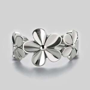 Floral Pattern Adjustable Rings
