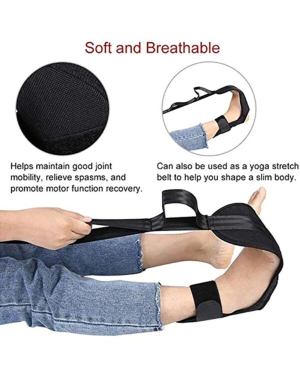 Plain Fitness Yoga Stretching Strap - Image 5