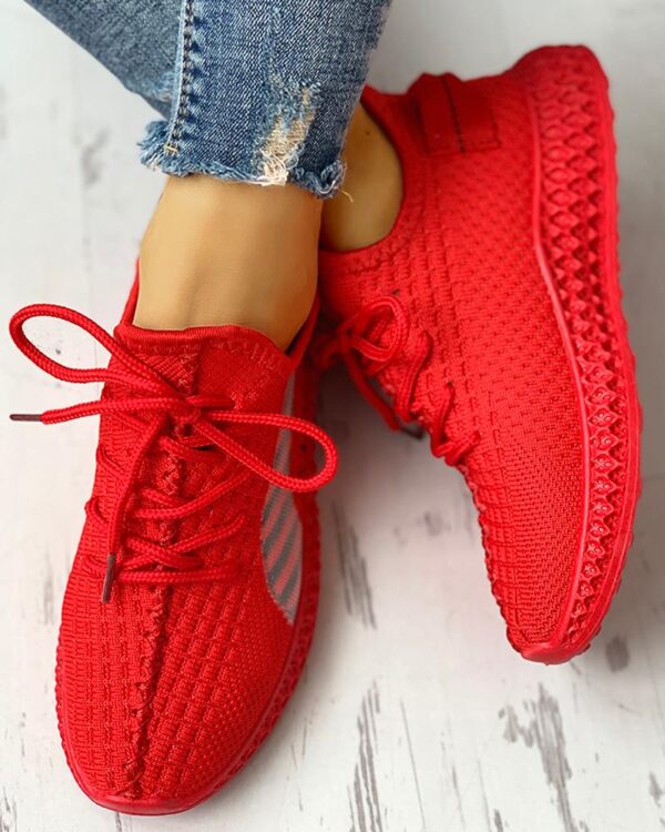 Lace-Up Breathable Casual Sneakers - Image 2
