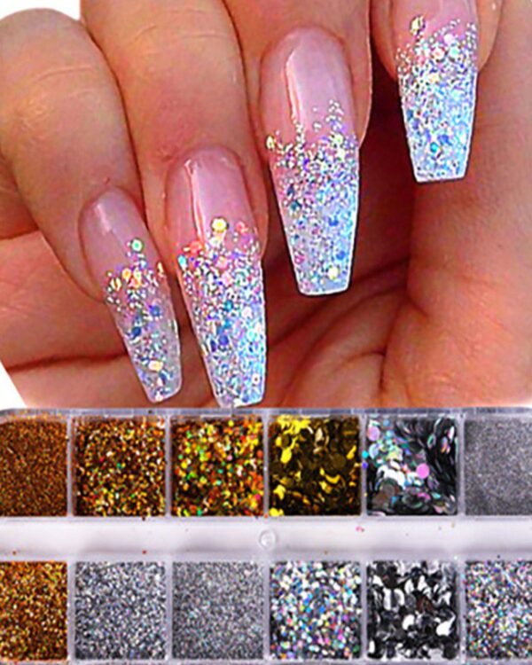 1Box Colorful Sequin Nail Art Decoration - Image 4