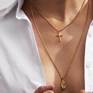 Cross Decoration Multi-layer Necklace