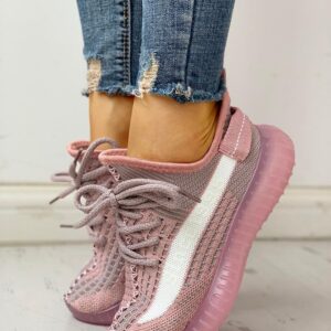 Colorblock Breathable Lace-Up Casual Sneakers