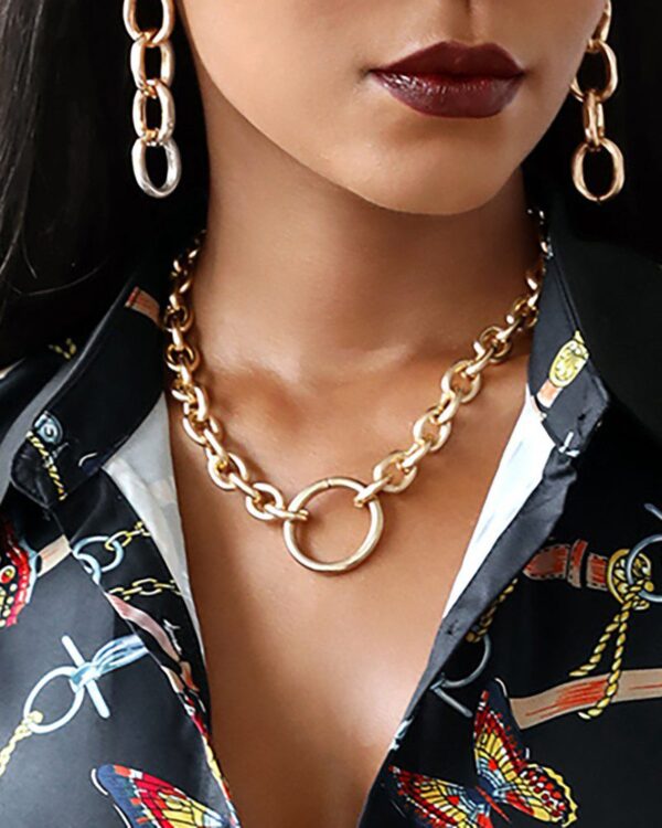 O-Ring Simple Chain Necklace