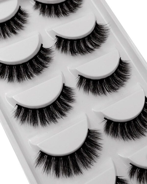10Pairs Natural Curly False Eyelashes With 1PCS Clip - Image 4