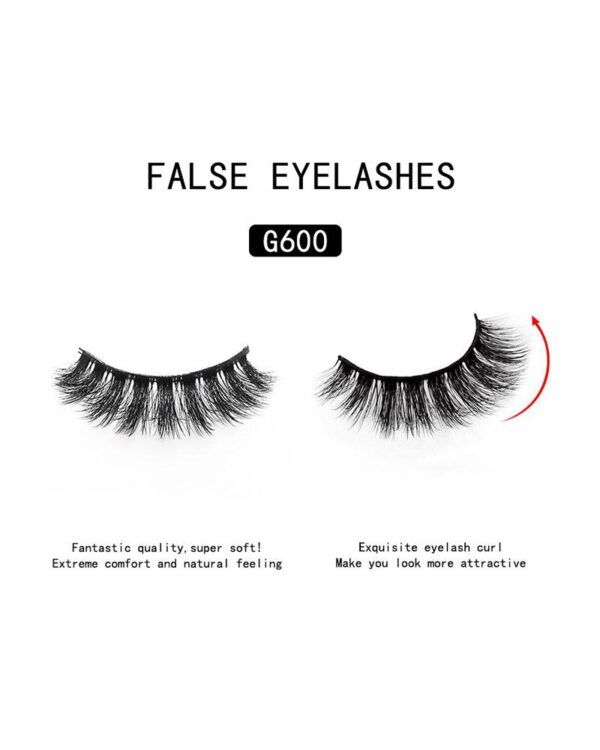 10Pairs Natural Curly False Eyelashes With 1PCS Clip - Image 5