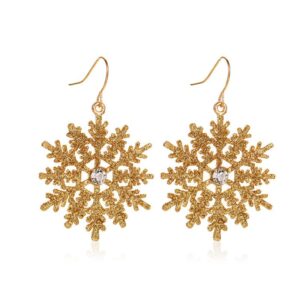 Christmas Snowflake / Bell / Cactus Pattern Drop Earring