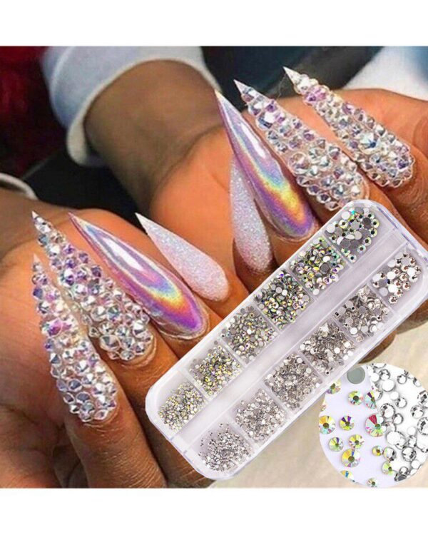 1 Box Rhinestone Nail Art Decoration
