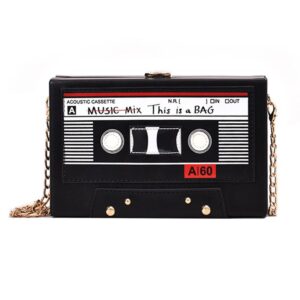 Tape Shaped Chain Crossbody Bag