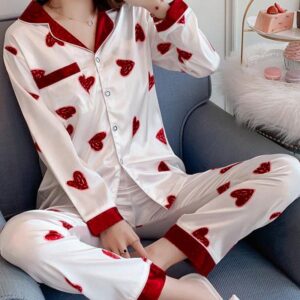Satin Two-Piece Pajama Set