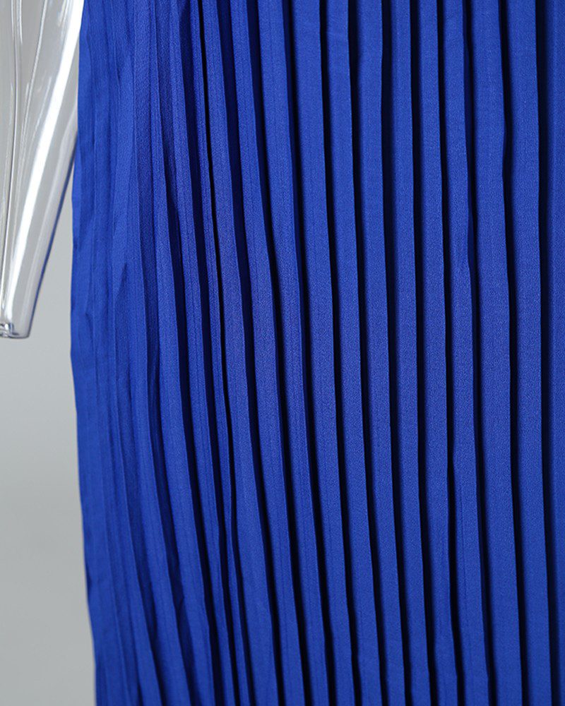 Hot Summer Halter Pleated Casual Maxi Dress - Image 4