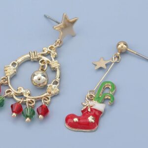 Christmas Star Pattern Drop Earring