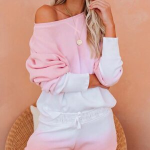 Tie Dye Print Top & Drawstring Shorts Set