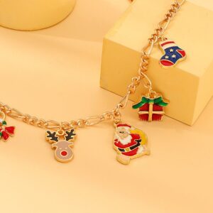 Christmas Pattern Chain Necklace